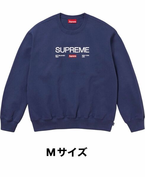 Supreme Established Crewneck "Washed Navy"