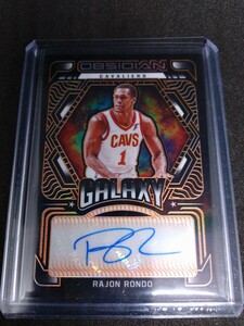 Rajon Rondo 2021-22 Obsidian / auto / panini / Galaxy / 50