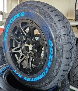 5月入荷 ジムニー JB23 JB64 JA12 JA11 タイヤホイール 16インチ BDX08 TOYO オープンカントリーR/T 185/85R16 ホワイトレター 新品4本