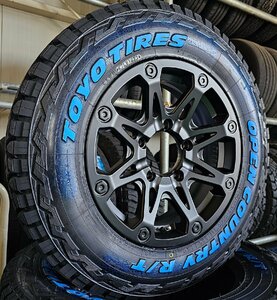 5月入荷 ジムニー JB64 JB23 JA12 タイヤホイール 5本セット（背面）16インチ BDX08 TOYO オープンカントリーRT 185/85R16 ホワイトレター