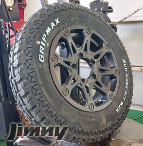 5月入荷 ジムニー JB64 JB23 JA BDX08 グリップマックス 185/85R16 タイヤホイールセット 16インチ マッドレージ RT ホワイトレター