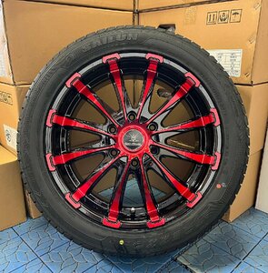 200系ハイエース レジアスエース 18インチ 新品 タイヤホイールセット 4本セット BD12 特選タイヤ 225/50R18