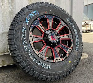 【車検対応】ハイエース200系 サマータイヤ ホイールセット 215/65R16 ヨコハマ ジオランダー X-AT 16インチ DeathRock 新品4本セット