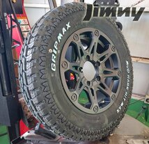 5月入荷 ジムニー JB64 JB23 JA BDX08 グリップマックス 185/85R16 タイヤホイールセット 16インチ マッドレージ RT ホワイトレター_画像4