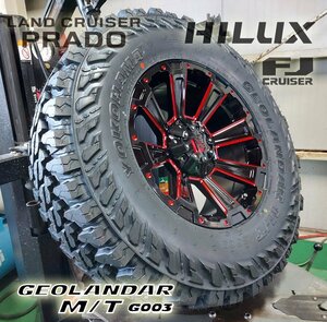 トライトン プラド ハイラックス LEXXEL DeathRock ヨコハマ ジオランダー MT G003 265/70R17 285/70R17 265/65R17 タイヤホイール17インチ