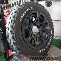 5月入荷 ジムニー JB64 JB23 JA BDX08 ナンカン FT9 175/80R16 タイヤホイールセット 16インチ マッドタイヤ ホワイトレター_画像5