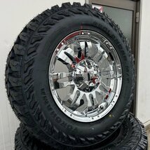 背面用付き（5本セット）Jeep ラングラー JK JL クロームメッキ Balano 17インチ ヨコハマ ジオランダー G003 265/70R17 285/70_画像6