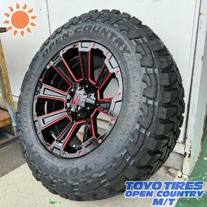 夏タイヤセット 4本組 ハイラックス パジェロ サーフ 17インチ ホイール タイヤセット DeathRock トーヨー オープンカントリーMT 265/65R17