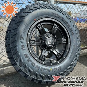 夏タイヤセット 4本組 ラングラー（JK,JL）17インチ ホイール タイヤセット ヨコハマ ジオランダー MT 285/70R17 OutLaw 1台分