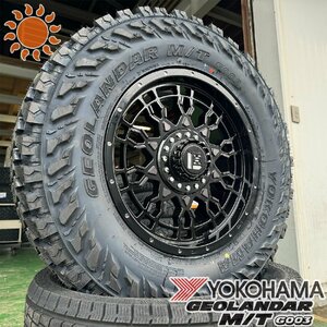 プラド ハイラックス パジェロ サーフ 17インチ タイヤ ホイールセット ヨコハマ ジオランダー MT 265/65R17 265/70R17 PreDator