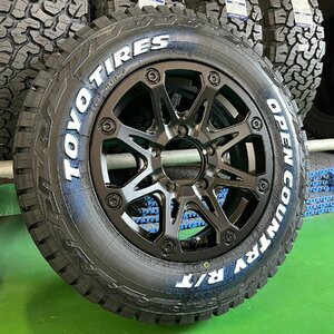 5月入荷 5本セット【背面】ジムニーJB64 JB23 タイヤホイールセット 16インチ TOYO オープンカントリーR/T 185/85R16 BDX08 ホワイトレター