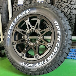 5月入荷 5本セット【背面】ジムニーJB64 JB23 タイヤホイールセット 16インチ TOYO オープンカントリーR/T 185/85R16 BDX08 ホワイトレター