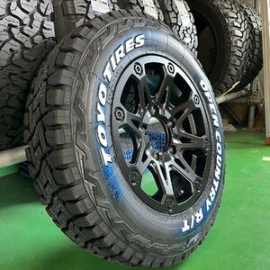 5月入荷 5本セット【背面】ジムニーJB64 JB23 タイヤホイールセット 16インチ TOYO オープンカントリーR/T 185/85R16 BDX08 ホワイトレター