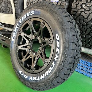 5月入荷 【4本セット】ジムニー タイヤホイールセット JB23 JB64 16インチ 185/85R16 トーヨー オープンカントリーRT BDX08 ホワイトレター