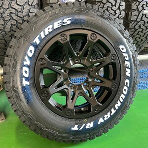 5月入荷 5本セット【背面】ジムニーJB64 JB23 タイヤホイールセット 16インチ TOYO オープンカントリーR/T 185/85R16 BDX08 ホワイトレター