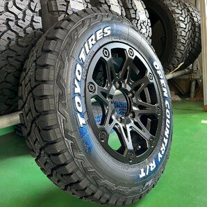 5月入荷 5本セット【背面】ジムニーJB64 JB23 タイヤホイールセット 16インチ TOYO オープンカントリーR/T 185/85R16 BDX08 ホワイトレターの画像4