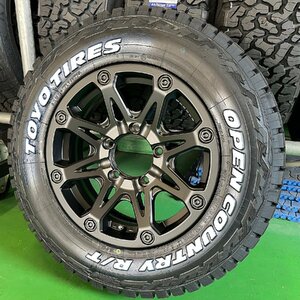 5月入荷 5本セット【背面】ジムニーJB64 JB23 タイヤホイールセット 16インチ TOYO オープンカントリーR/T 185/85R16 BDX08 ホワイトレター