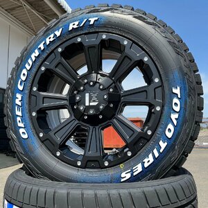 車検対応 ハイエース200系 タイヤホイール トーヨータイヤ オープンカントリー RT 215/65R16 ホワイトレター 16インチ DeathRock