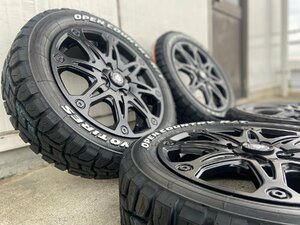 ハイゼットジャンボ アトレー タイヤホイールセット 15インチ MUD-X トーヨー オープンカントリー RT 165/60R15 ホワイトレター