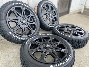 ハイゼットジャンボ アトレー タイヤホイールセット 15インチ MUD-X トーヨー オープンカントリー RT 165/60R15 ホワイトレター