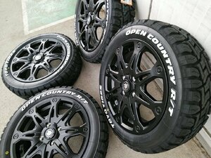 15インチ MUD-X ハスラー タイヤホイールセット トーヨー オープンカントリー RT ホワイトレター 165/60R15