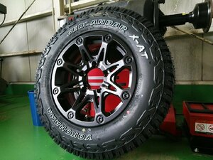 5月入荷 ジムニー JB64 JB23 JA12 JA11 ヨコハマ ジオランダー X-AT 195R16 タイヤホイール 16インチ BDX08 ホワイトレター