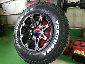 5月入荷 185/85R16 YOKOHAMA ジオランダー AT ジムニー タイヤホイールセット Bounty Collection BDX08 16インチ 新品4本セット