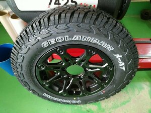 5月入荷 ジムニー JB64 JB23 タイヤ ホイール 4本セット ヨコハマ ジオランダー X-AT 195R16 ホワイトレター 16インチ BDX08