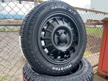 タウンエース ライトエース タイヤホイールセット 4本セット マッドスター ラヂアル AT 175/65R14 ホワイトレター 14インチ Noel_画像5