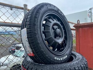 ルーミー アクア シエンタ クロスビー タイヤホイールセット 4本セット マッドスター ラヂアル AT 175/65R14 ホワイトレター 14インチ Noel