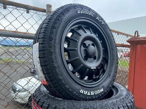 ルーミー アクア シエンタ クロスビー タイヤホイールセット 4本セット マッドスター ラヂアル AT 175/65R14 ホワイトレター 14インチ Noel