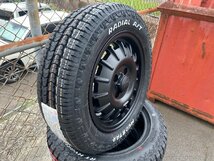 リフトアップ＆加工必須 軽トラ 軽バン タイヤホイール 4本セット マッドスター ラヂアル AT 165/65R14 ホワイトレター 14インチ Noel_画像4