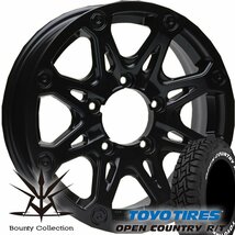 5月入荷 Bounty Collection BDX08 ジムニー トーヨー オープンカントリー R/T 185/85R16 タイヤホイールセット 16インチ ホワイトレタ_画像1