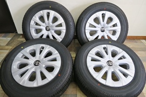 ★プリウス新車外し保管品☆2019年製 ECOPIA 195/65R15☆6.5J 40 PCD100 5H★管理4166