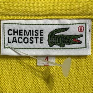 未着用 ■ CHEMISE LACOSTE シュミーズ ラコステ ■ ロゴ ワニ ワッペン 半袖 ポロシャツ イエロー 4の画像5