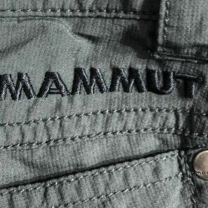 ■ MAMMUT マムート ■ マンモス ロゴ 刺繍 ハーフ ナイロン トレッキング パンツ グレー系 Sの画像6