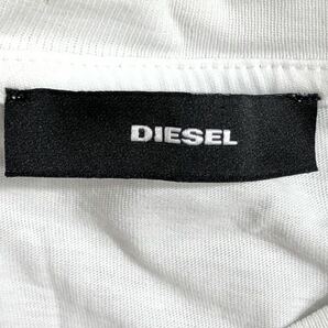 ブルガリア製 ■ DIESEL ディーゼル ■ フロント ビッグ ロゴ プリント 半袖 Tシャツ ホワイト Sの画像4