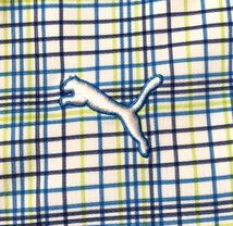 ● PUMA GOLF プーマゴルフ ● ロゴ 刺繍 18 ホール プリント ストレッチ素材 ゴルフ パンツ ブルー系×ホワイト S_画像5