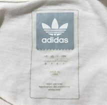 ● adidas originals アディダス オリジナルス ● ビッグ ロゴ スケートボーディング プリント ラベル 半袖Tシャツ ホワイト L_画像6