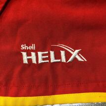 ● 昭和シェル Shell×Ferrari シェル×フェラーリ ● 跳馬 カバリーノランパンテ ロゴ 刺繍 メカニック 半袖 ボタンダウン シャツ SS_画像5