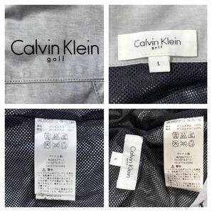 ● Calvin Klein golf カルバンクラインゴルフ ● 2WAY ロゴプリント 裏地メッシュ 着脱可能 フード付 ジャケット パンツ 上下セットアップの画像9