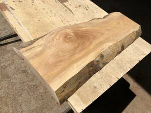 送料無料！【S882H】桜 638×～270×35㎜ 極上杢 サクラ 乾燥材 木工 DIY 材木 天然木 無垢材《銘木すずめや》