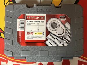 中古美品　MADE IN USA CRAFTSMAN SOCKET WRENCH SET 10-PC