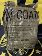 新品未開封　MADE IN USA US ARMY CHEMICAL PROTECTIVE, NFR OVERGARMENT COAT LARGE REGULAR / OVERGARMENT LARGE-REGULAR SET_画像3