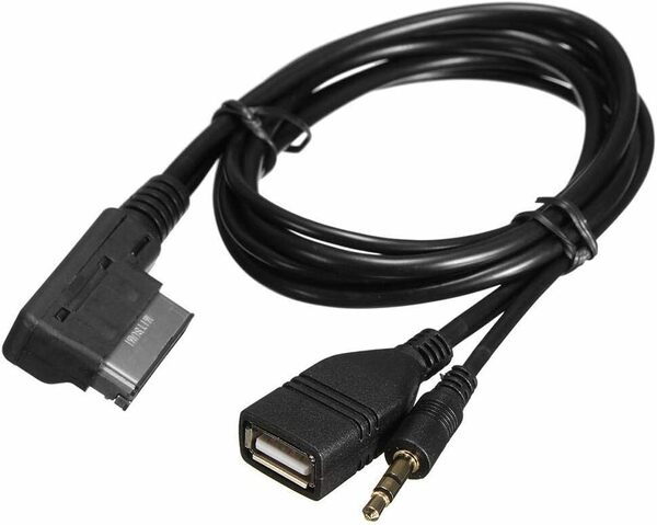 送料無料★ほぼ未使用★USB 自動車用 ケーブルアダプター AMIMMI USBポート オーディオ 音楽インターフェース 充電ケーブル 