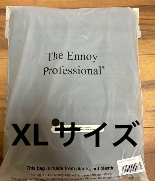 ENNOY 2Pack L/S T-Shirts (BLACK) XLサイズ