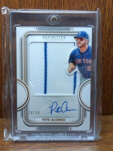 pete alonso 2022 topps baseball definitive auto MLB 50シリ　直筆サインカード