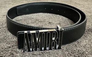 AMIRI ベルト 黒革