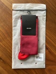 送料無料 新品 Rapha ラファ ロゴソックス ダークレッド M 靴下