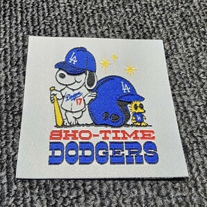 新品 アイロンワッペン 野球  Los Angeles Dodgers 大谷翔平 Shotime ロサンゼルス ドジャース LA スヌーピー パッチ の画像1